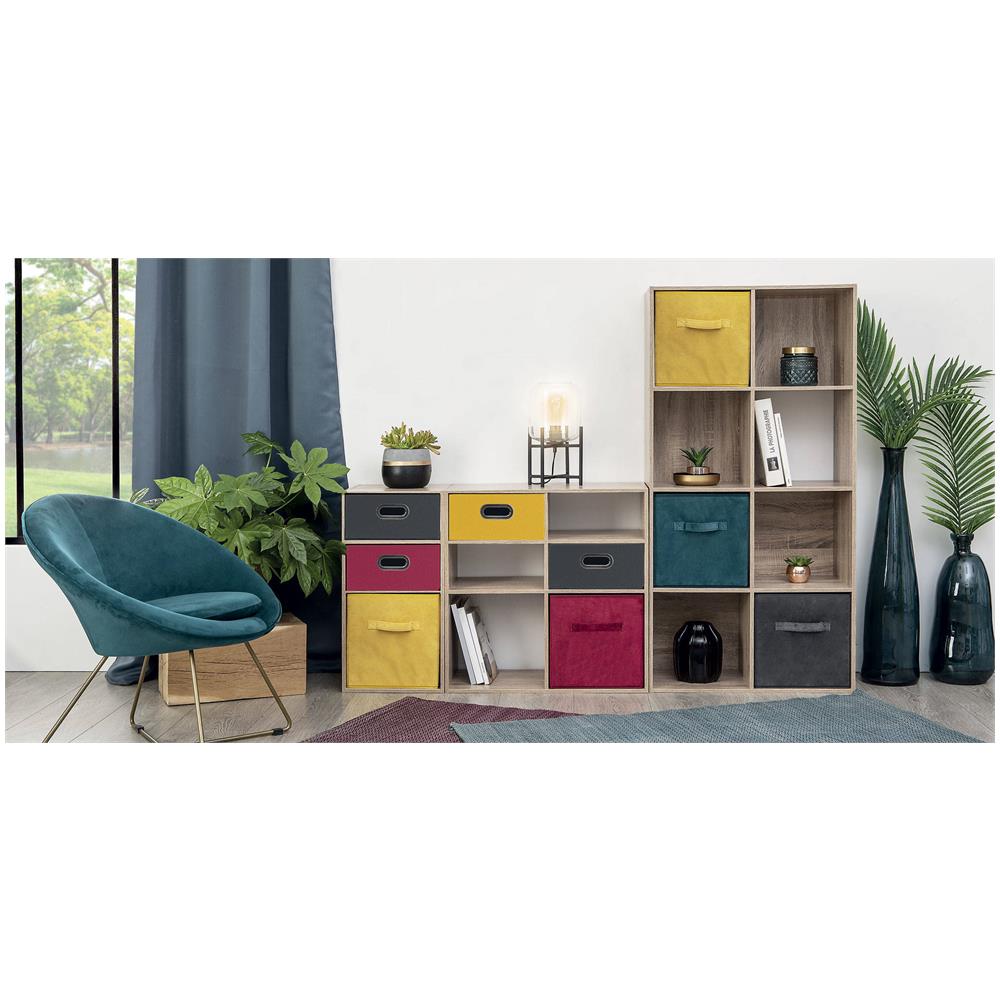 Contenitore Tessile Per Stoccaggio, Scatola Abbigliamento, 31 X 15 Cm, Colore Nero - Foto 2
