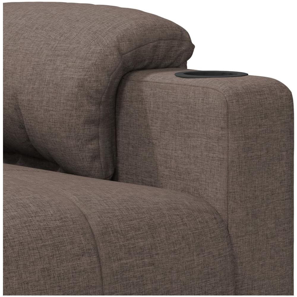 Poltrona Massaggiante Elettrica Tortora In Tessuto - Foto 8