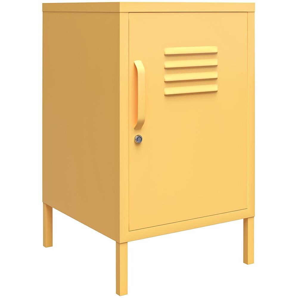 Cache Tavolo Accent Verniciato A Polvere In Metallo Giallo - Foto 1