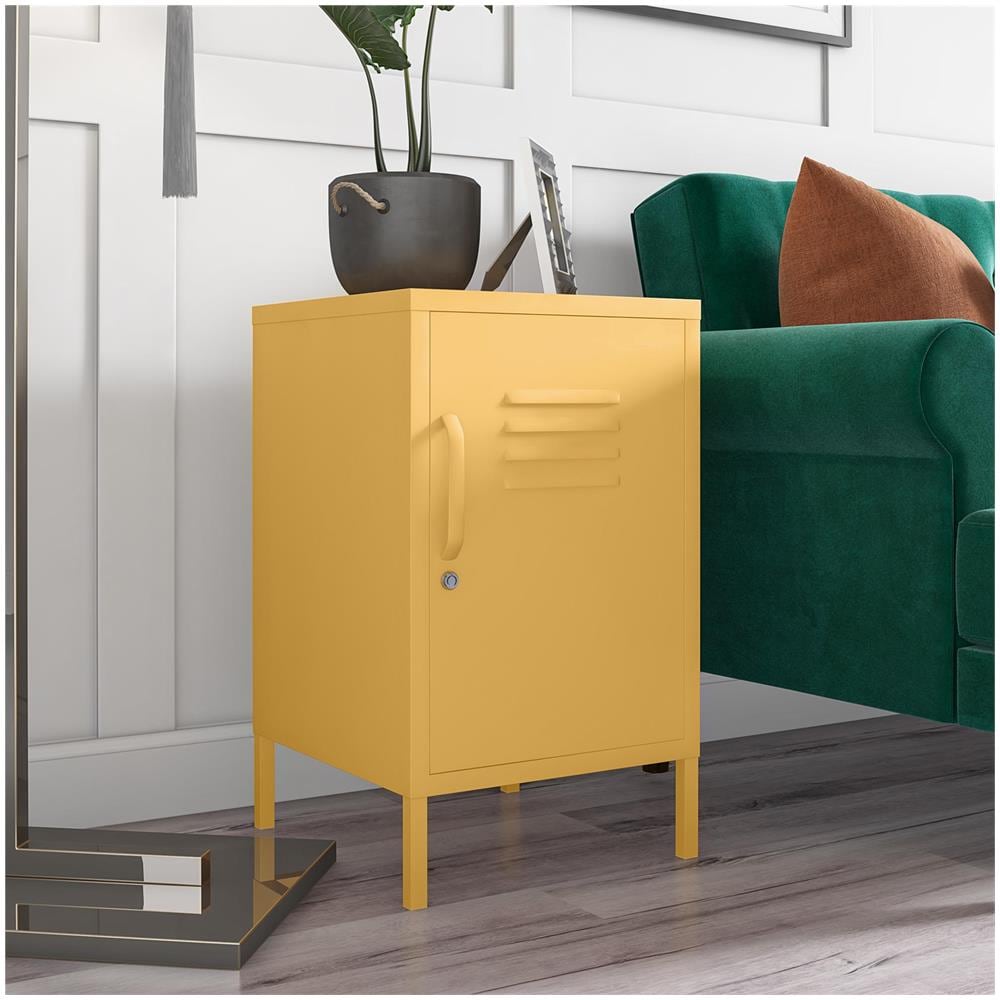 Cache Tavolo Accent Verniciato A Polvere In Metallo Giallo - Foto 6