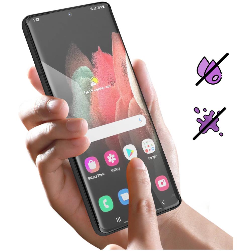 Salvadisplay In Vetro Temperato Per Samsung S21 Ultra 5g 3d Original, Trasparente - Foto 5