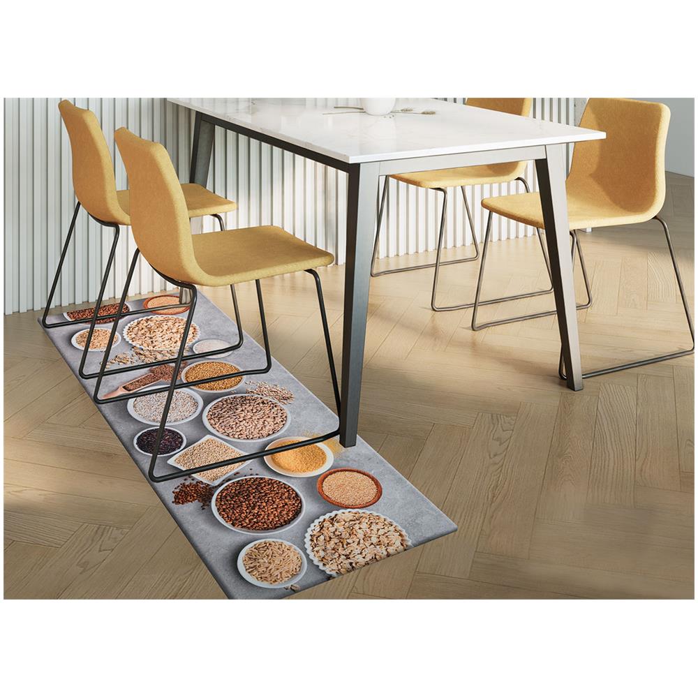 Tappeto Cucina Antiscivolo Stampa Digitale Emozioni Fantasia Cereali By Suardi 58x190 Cereali - Foto 4