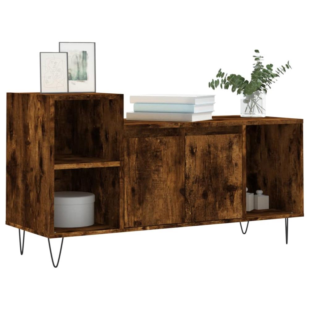 Mobile Tv Rovere Fumo 100x35x55 Cm In Legno Multistrato - Foto 3