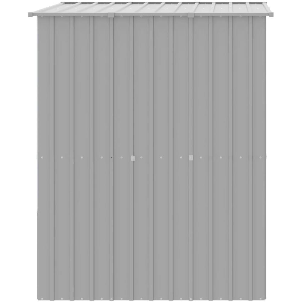 Casetta Cani Tetto Grigio Chiaro 165x153x181 Cm Acciaio Zincato - Foto 2