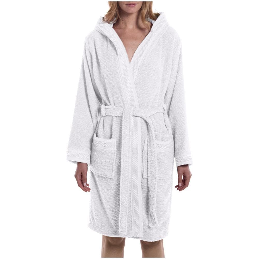 Accappatoio Con Cappuccio Spugnissima Gim In Cotone Colore Bianco Misura Ml - Foto 1