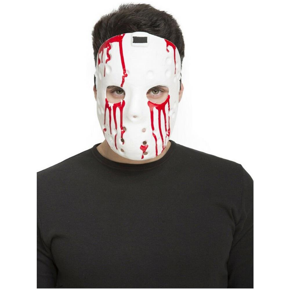Mezza maschera Psycho in PVC taglia unica - Foto 1