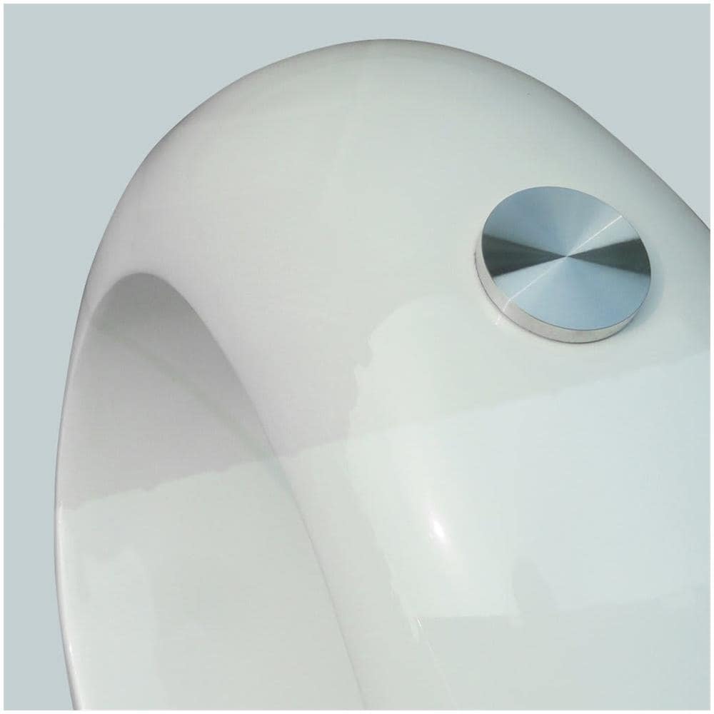Tavolino Salotto Moderno Vetro Design Bianco Ovale - Foto 2