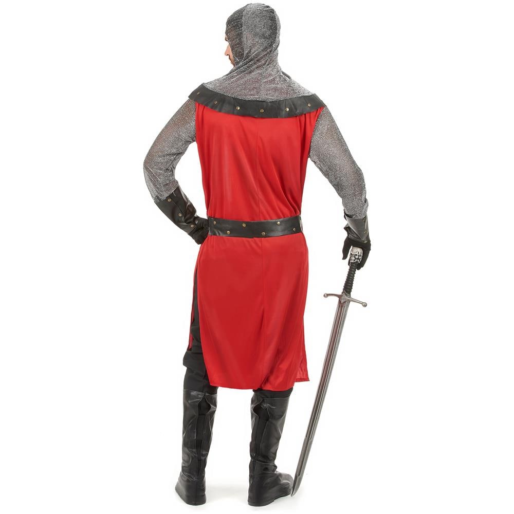 Costume Rosso Da Cavaliere Medievale Da Adulto Xl - Foto 2