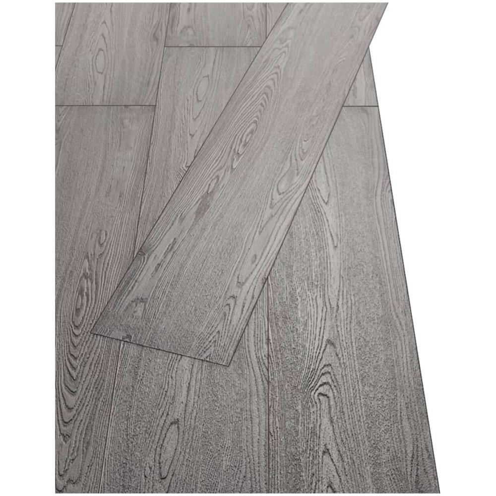 Listoni Pavimenti Non Autoadesivi PVC 5,26m² 2mm Grigio Scuro - Foto 7