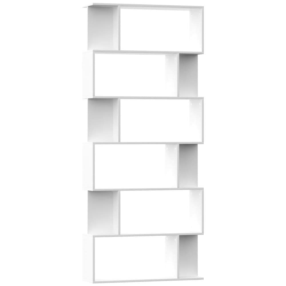 Libreria /Divisorio Bianco 80x24x192 cm in Legno Multistrato - Foto 2