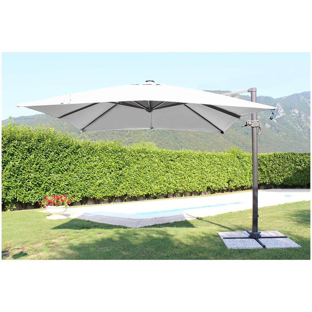 Tesla - Ombrellone Da Giardino Decentrato Con Led 3 X 4 - Foto 4