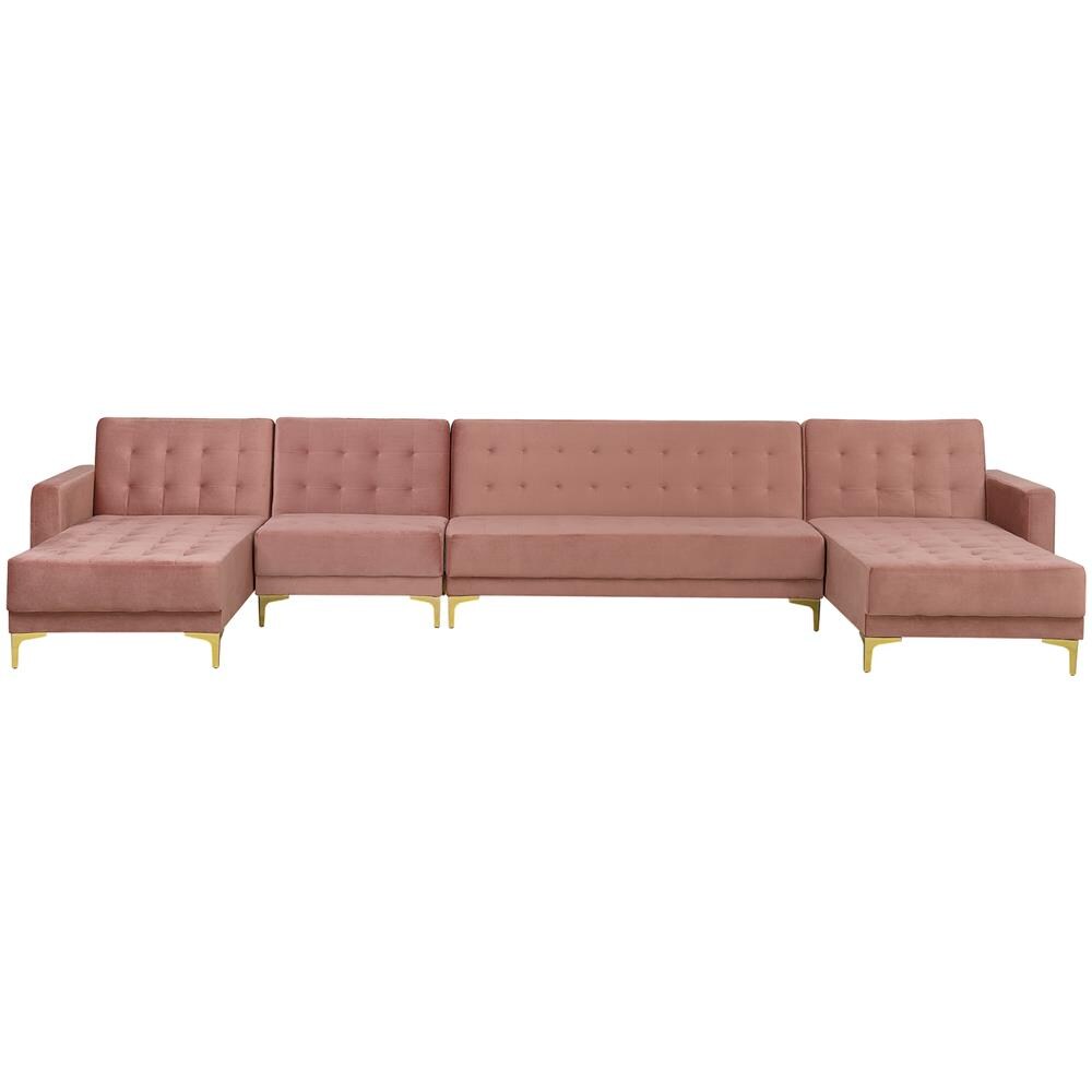 Divani Xxl Aberdeen Rosa Velluto Reversibile - Foto 1