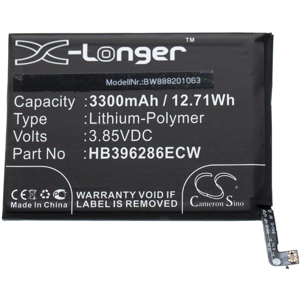 Batteria Sostituisce Huawei Hb396286ecw Per Smartphone Cellulare Telefono Cellulari (3300mah, 3.85v, Li-poly) - Foto 1