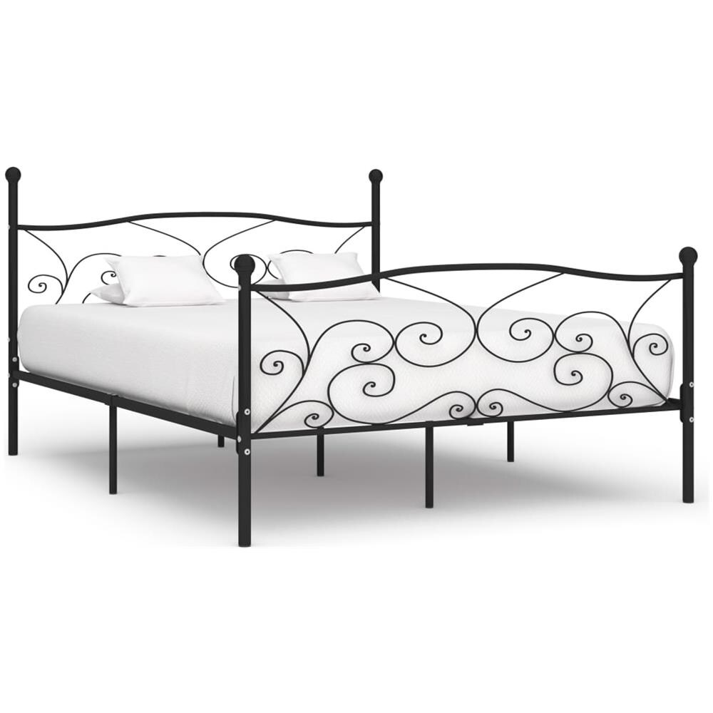 Giroletto Con Doghe Nero In Metallo 180x200 Cm - Foto 1