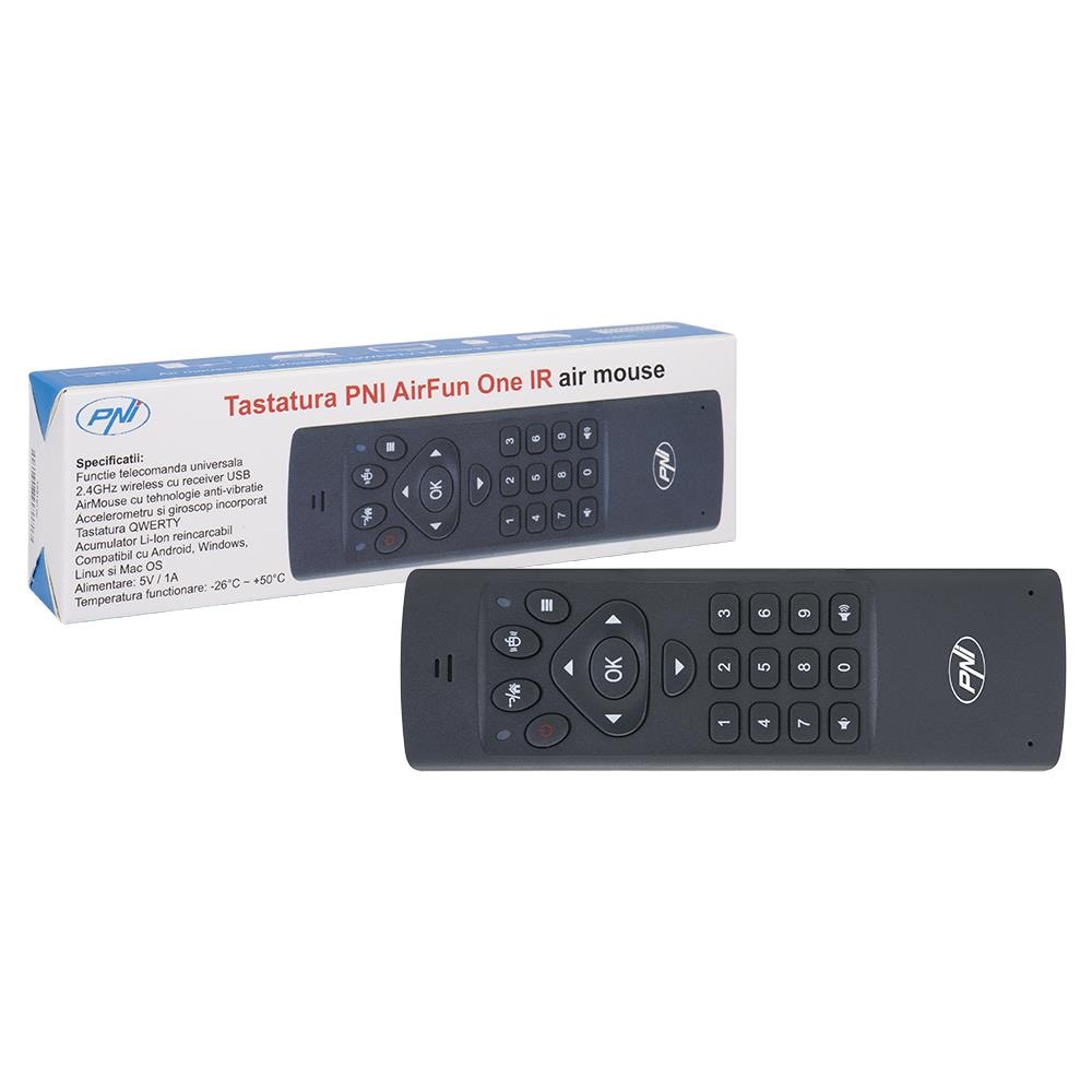 Tastiera Pnf Airfun One Ir Air Mouse E Tastiera Qwerty Mini Per Computer, Mini Pc E Lettore Multimediale - Foto 1