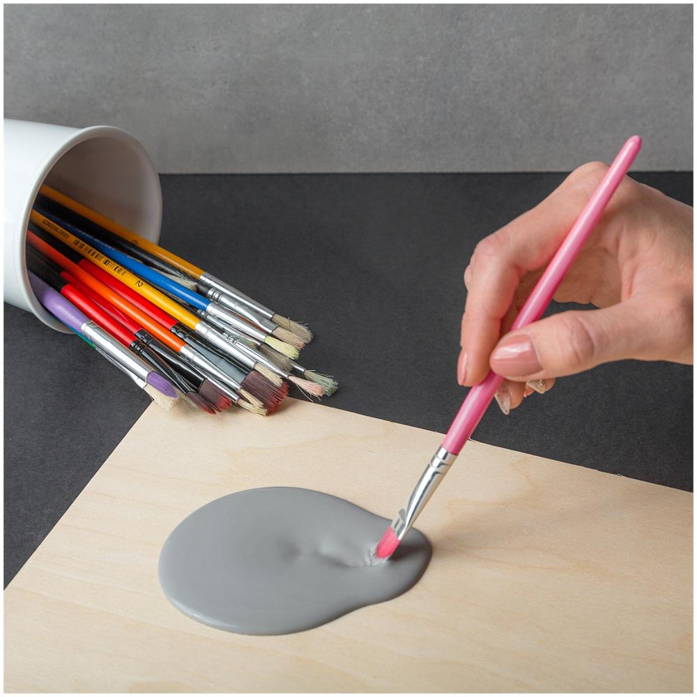 1l Gesso Acrilico Grigio | Colori Acrilici | Professionale Preparazione Alla Pittura | Primer Liquido | Copertura Perfetta | Consistenza Sottile | Ideale Per Legno Carta Vetro - Foto 5