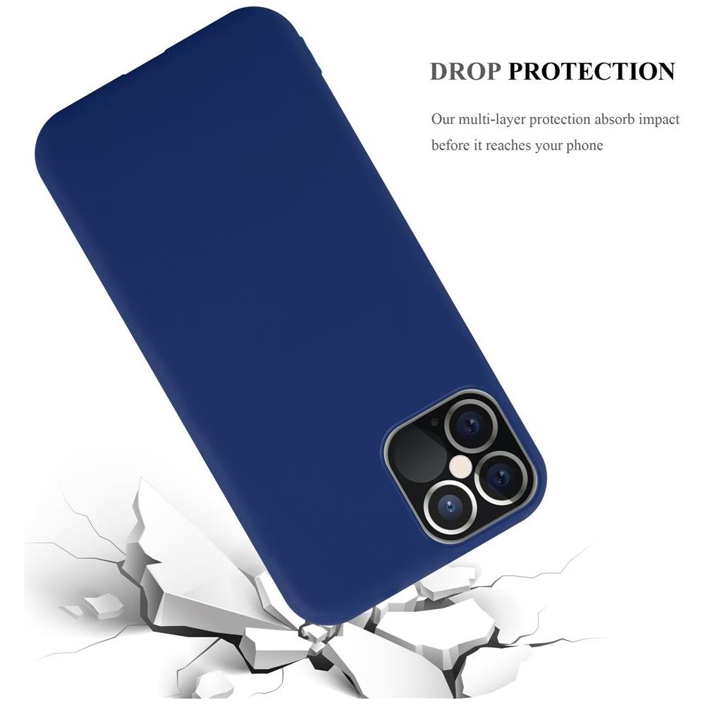 Custodia Compatibile Con Apple Iphone 12 Pro Max (6,7"" Zoll) In Candy Blu Scuro - Coperchio Protettivo In Silicone Tpu Flessibile - Foto 8
