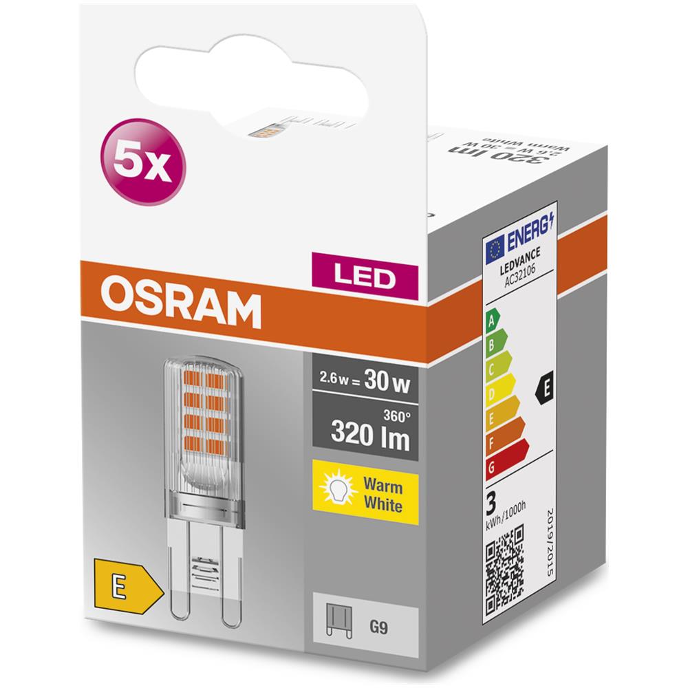 Stella Pin Lampada Led, G4-base Vetro Trasparente, bianco Caldo (2700k), 100 Lumen, Sostituzione Delle Lampade 10w, Non Dimmerabile, 5-confezione - Foto 2