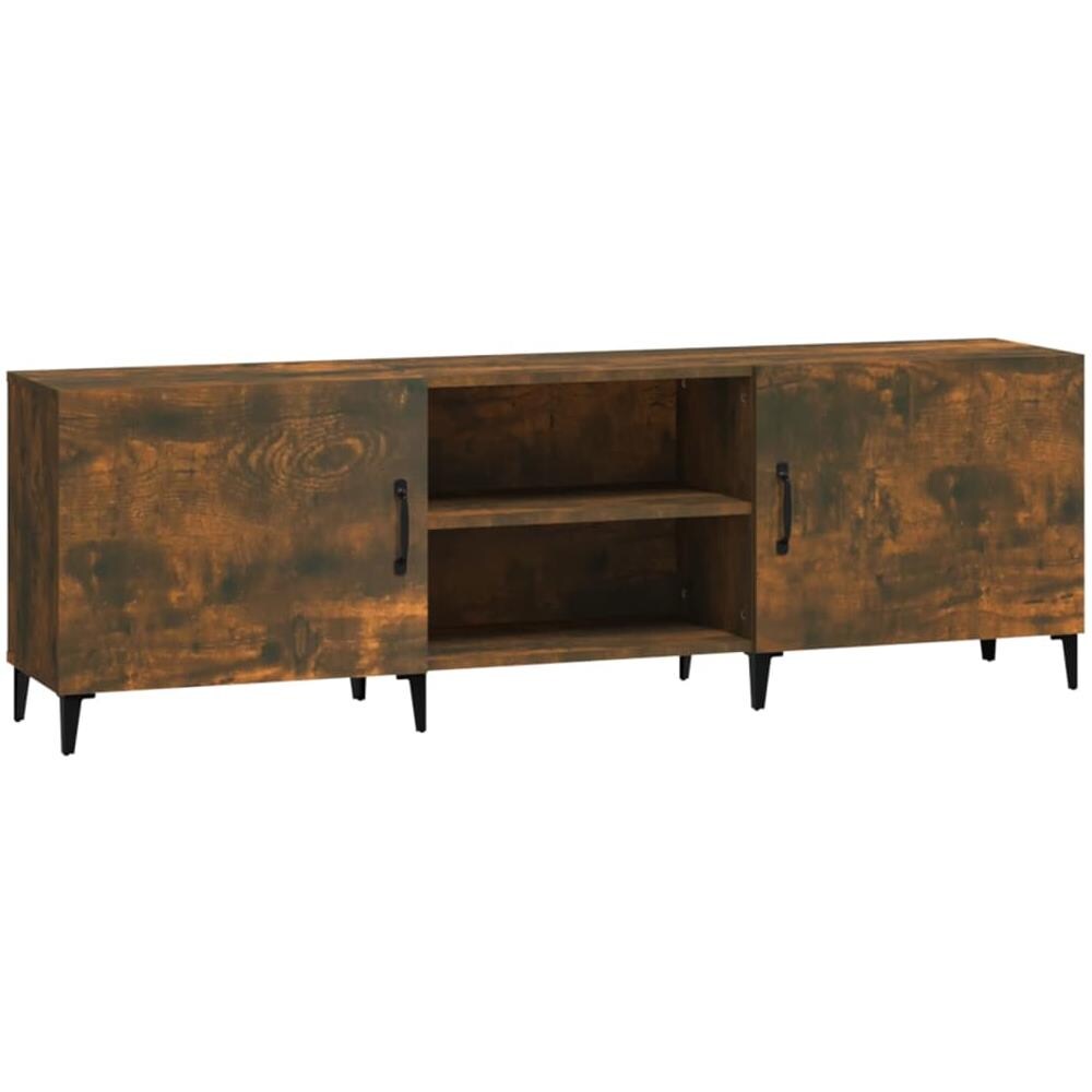 Mobile Porta Tv Rovere Fumo 150x30x50 Cm In Legno Multistrato - Foto 2