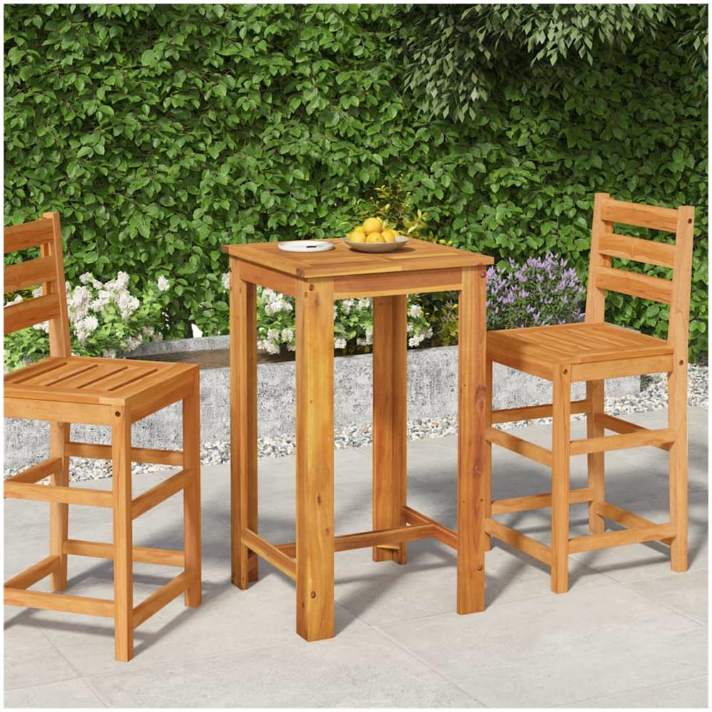 Tavolo Da Bar Da Giardino 60x60x105 Cm Legno Massello Di Acacia - Foto 1