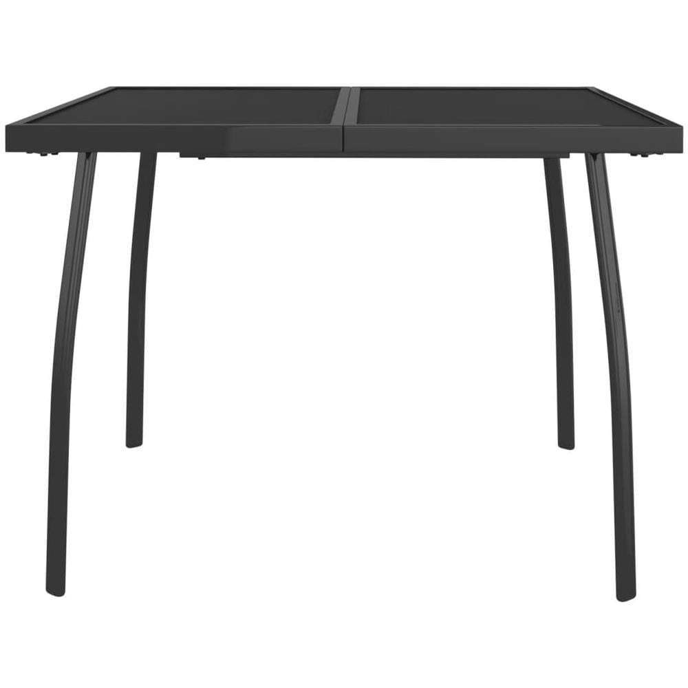 Tavolo Da Giardino Antracite 100x100x72 Cm Rete D'acciaio - Foto 3