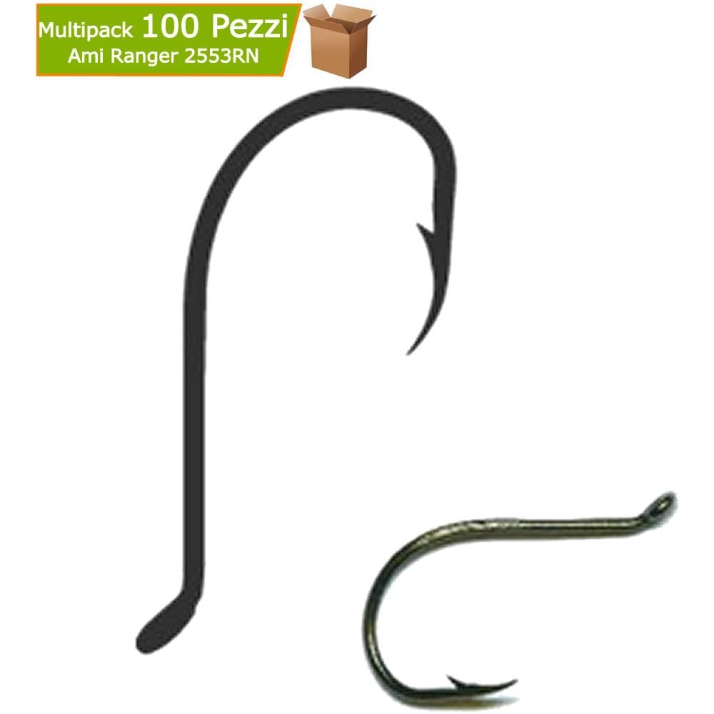 Ami Per La Pesca Ranger 2553rn N°4 Confezione 100 Pezzi Con Occhiello Nichelati - Foto 1