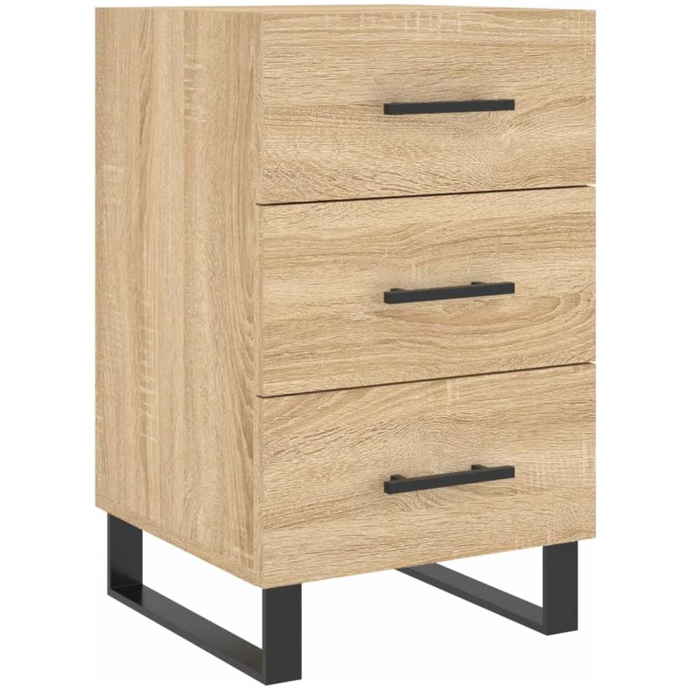Comodino Rovere Sonoma 40x40x66 Cm In Legno Multistrato - Foto 2
