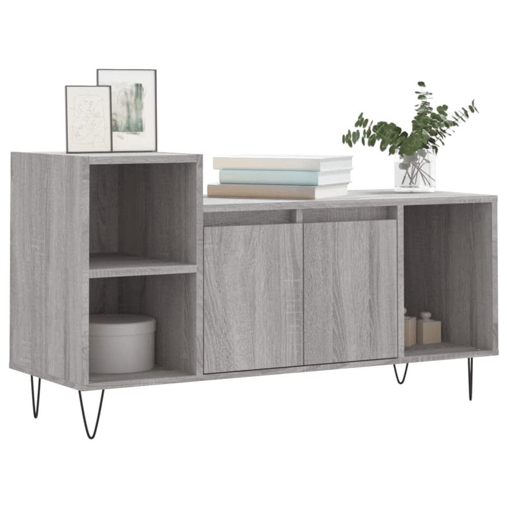 Mobile Tv Grigio Sonoma 100x35x55 Cm In Legno Multistrato - Foto 3