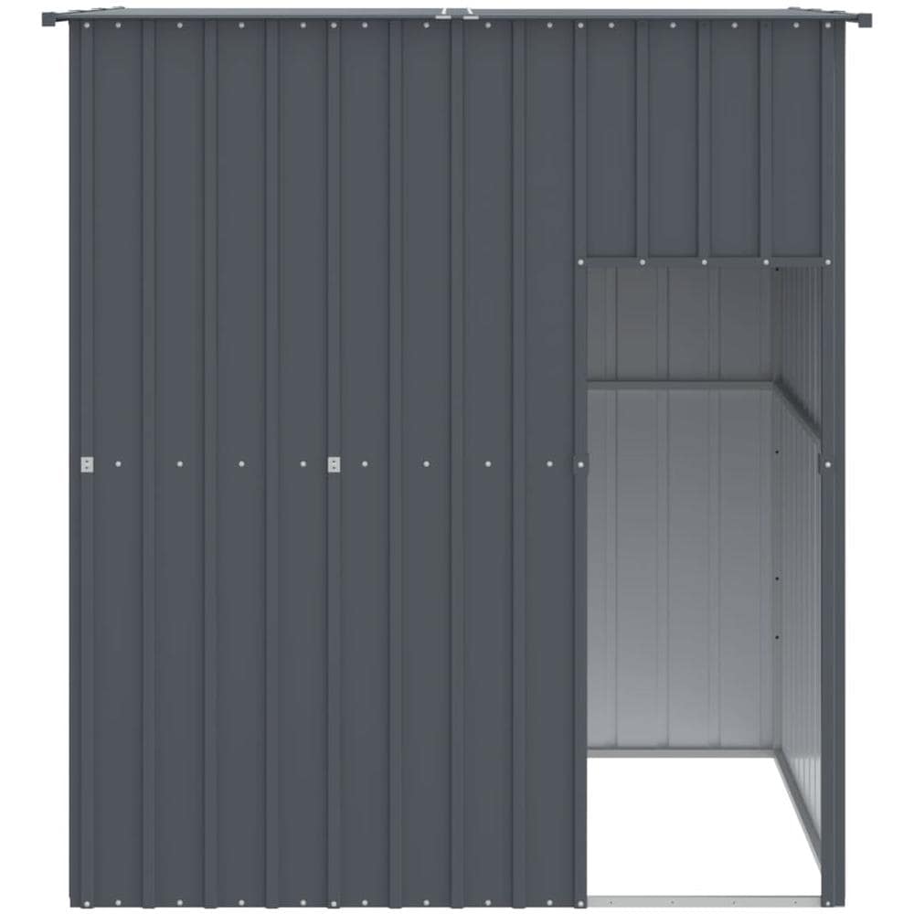 Casetta Cani Con Tetto Antracite 165x153x181 Cm Acciaio Zincato - Foto 3
