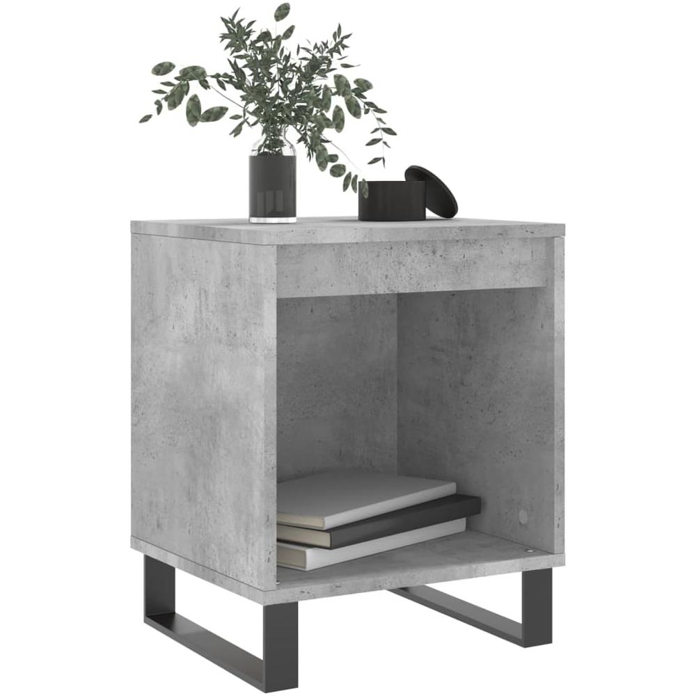 Comodini 2pz Grigio Cemento 40x35x50 Cm In Legno Multistrato - Foto 3