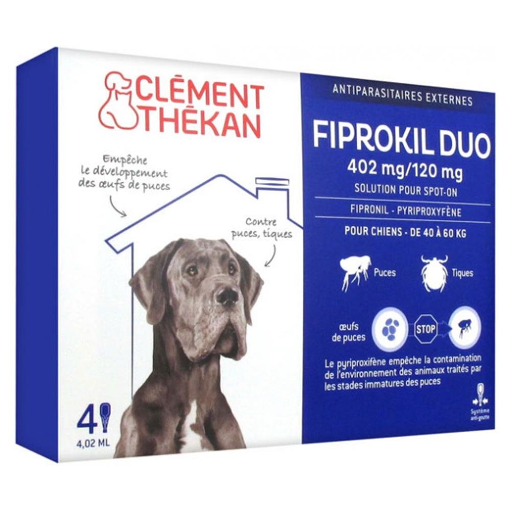 Antipulci Antizecche Duo 4 Pipette Fiprokil Cane 40-60kg - Foto 1