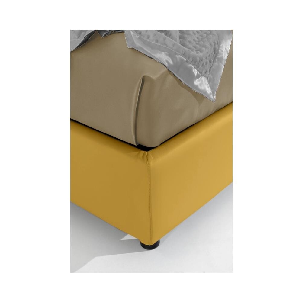 Letto Matrimoniale, Modello Joly, Un'interpretazione Di Un Modello Classico Ma Con Un Carattere Moderno, Rete A Doghe 180x190 Cm, Box Contenitore, Tessuto Giroletto Sfoderabile, Made In Italy - Foto 2