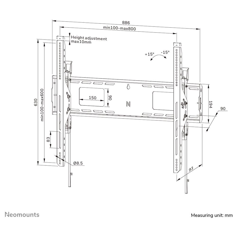 Neomounts supporto a parete per TV pesanti - Foto 17