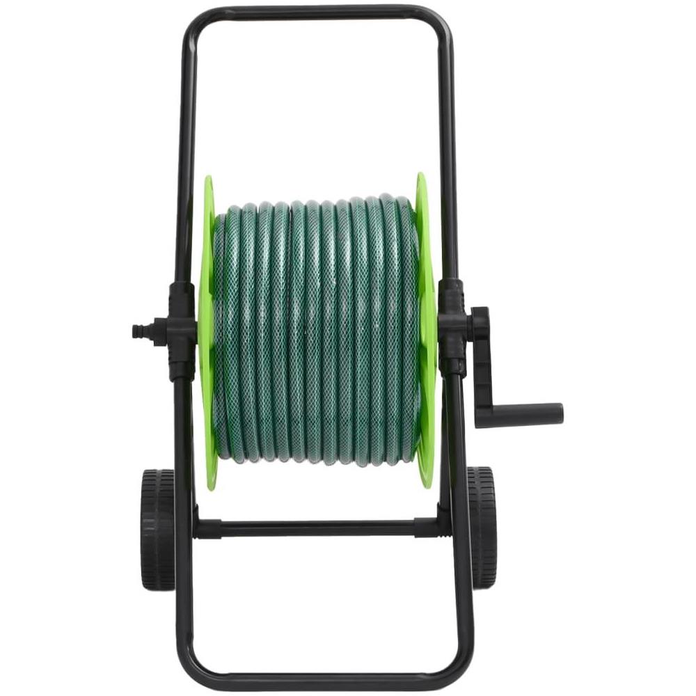 Carrello Avvolgitubo Verde con Set Raccordi Tubo 0,75"" 20 m PVC - Foto 2