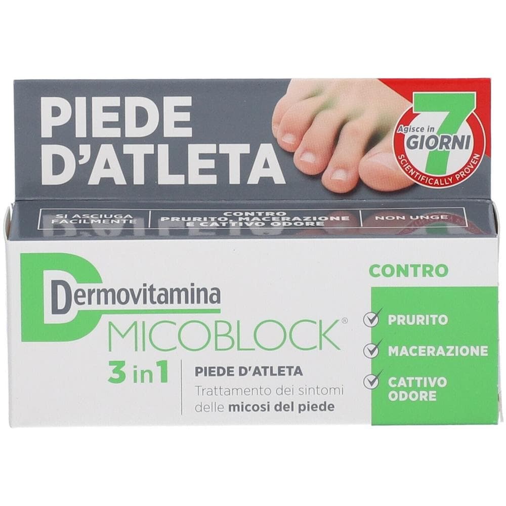 Dermovitamina Micoblock 3 in 1 Piede D'Atleta 30 ml - Foto 1