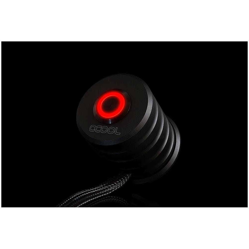 Powerbutton With Push-button 19mm Red Lighting - Deep Black - Foto 2