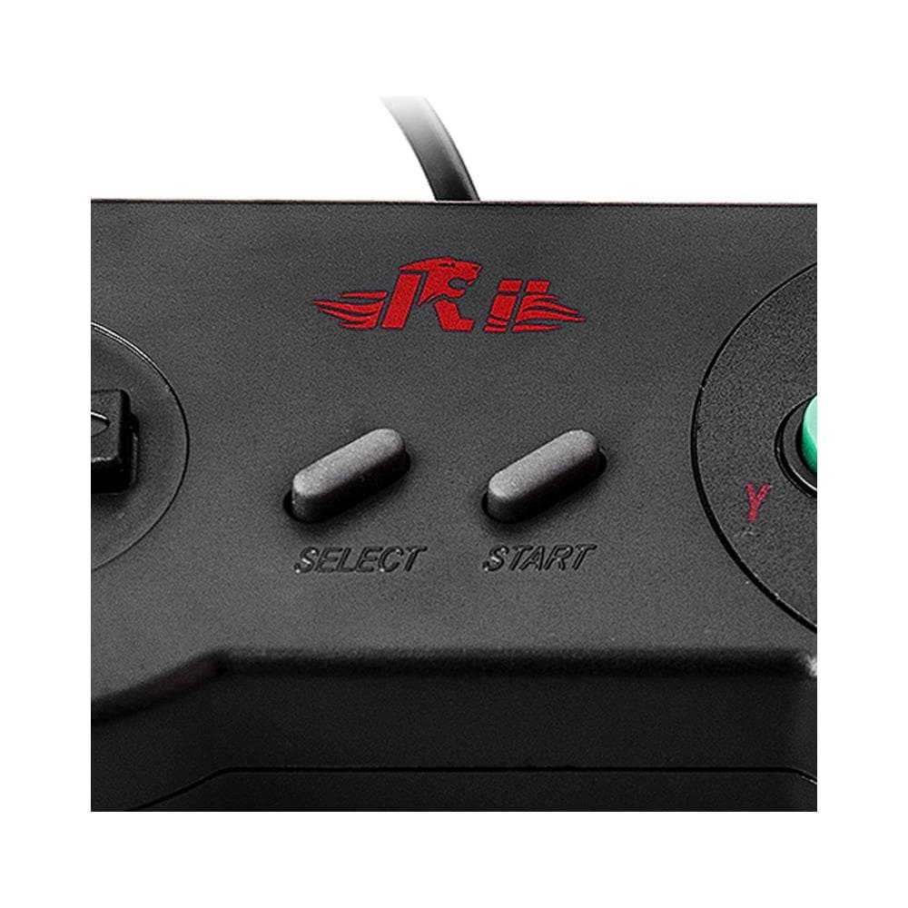 Gaming Gp100 - Coppia Di Gamepad Controller Usb Con Design Snes (super Nintendo) [ nero] - Foto 2