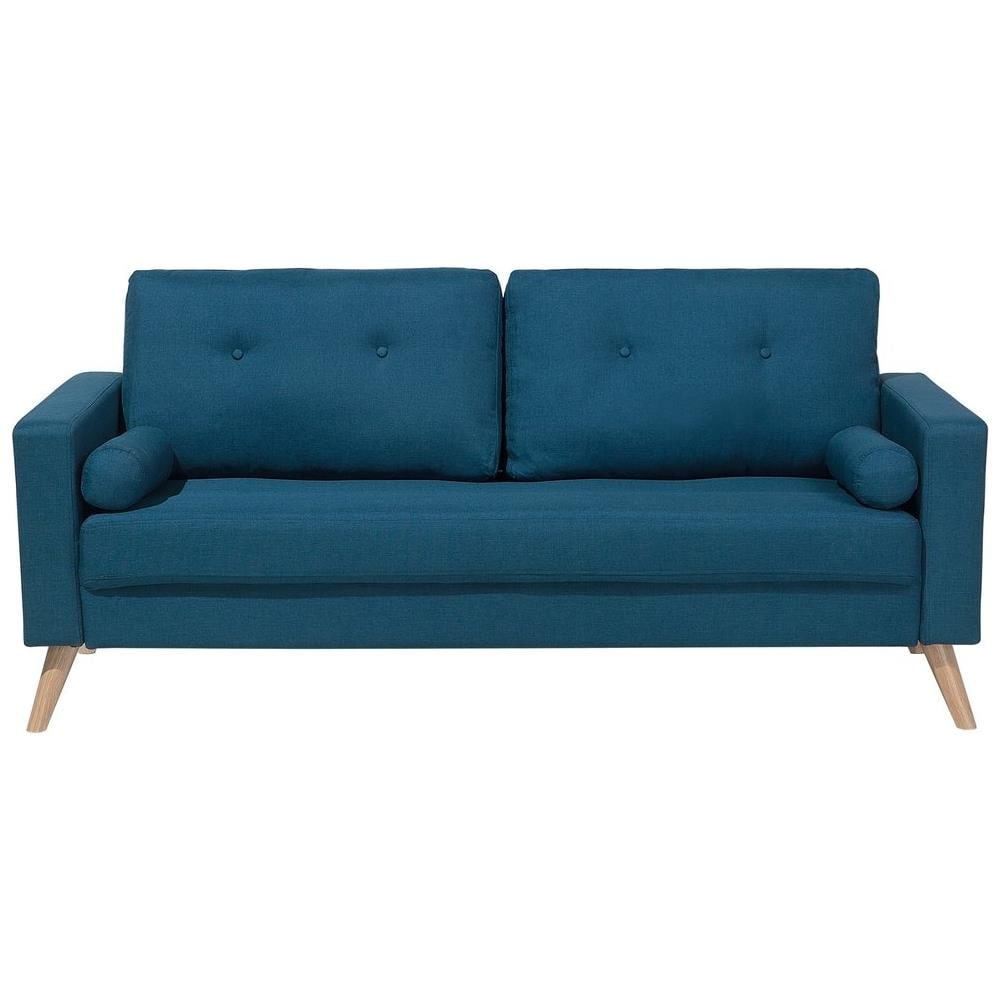 Divano A 2 Posti In Tessuto Blu Scuro Kalmar - Foto 1