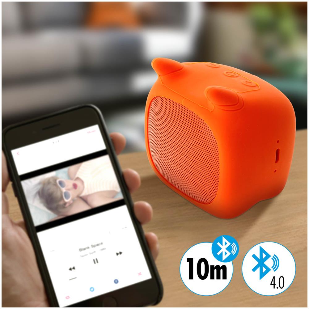 Mini Stereo Bluetooth Toro Portatile 3 W Autonomia 3h - Arancione - Foto 2