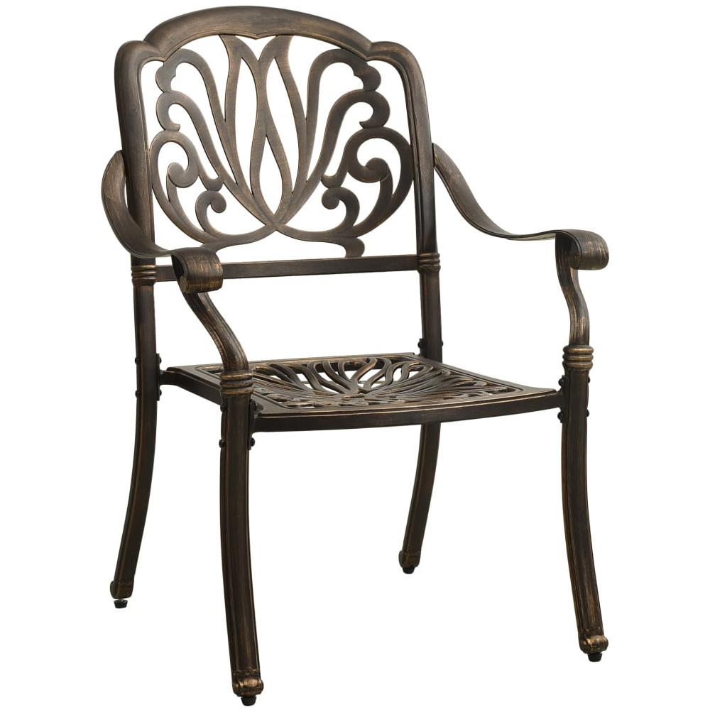 Set Da Bistrot 5 Pz In Alluminio Pressofuso Bronzo - Foto 3