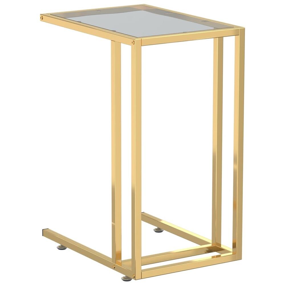 Tavolino Per Computer Nero 50x35x65 Cm In Vetro Temperato - Foto 2