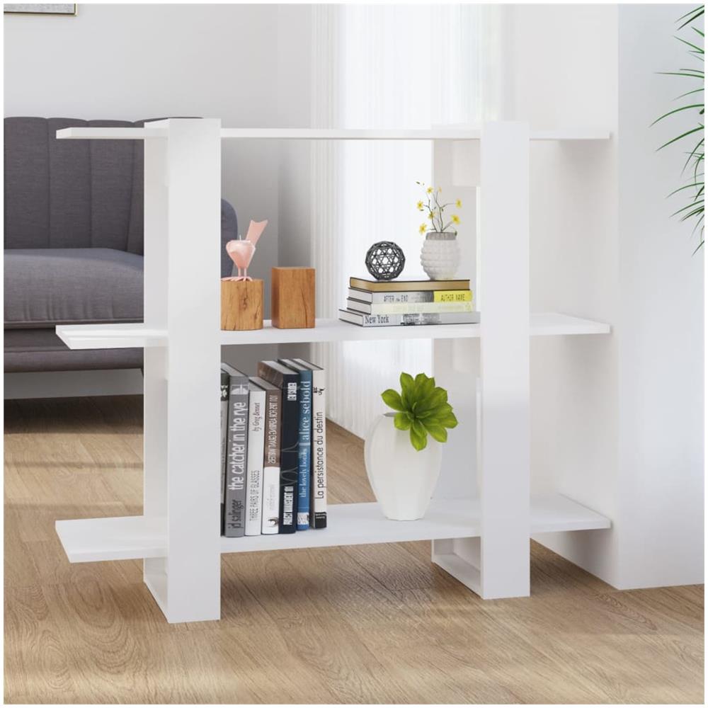 Libreria / divisorio Bianco Lucido 100x30x87 Cm - Foto 1