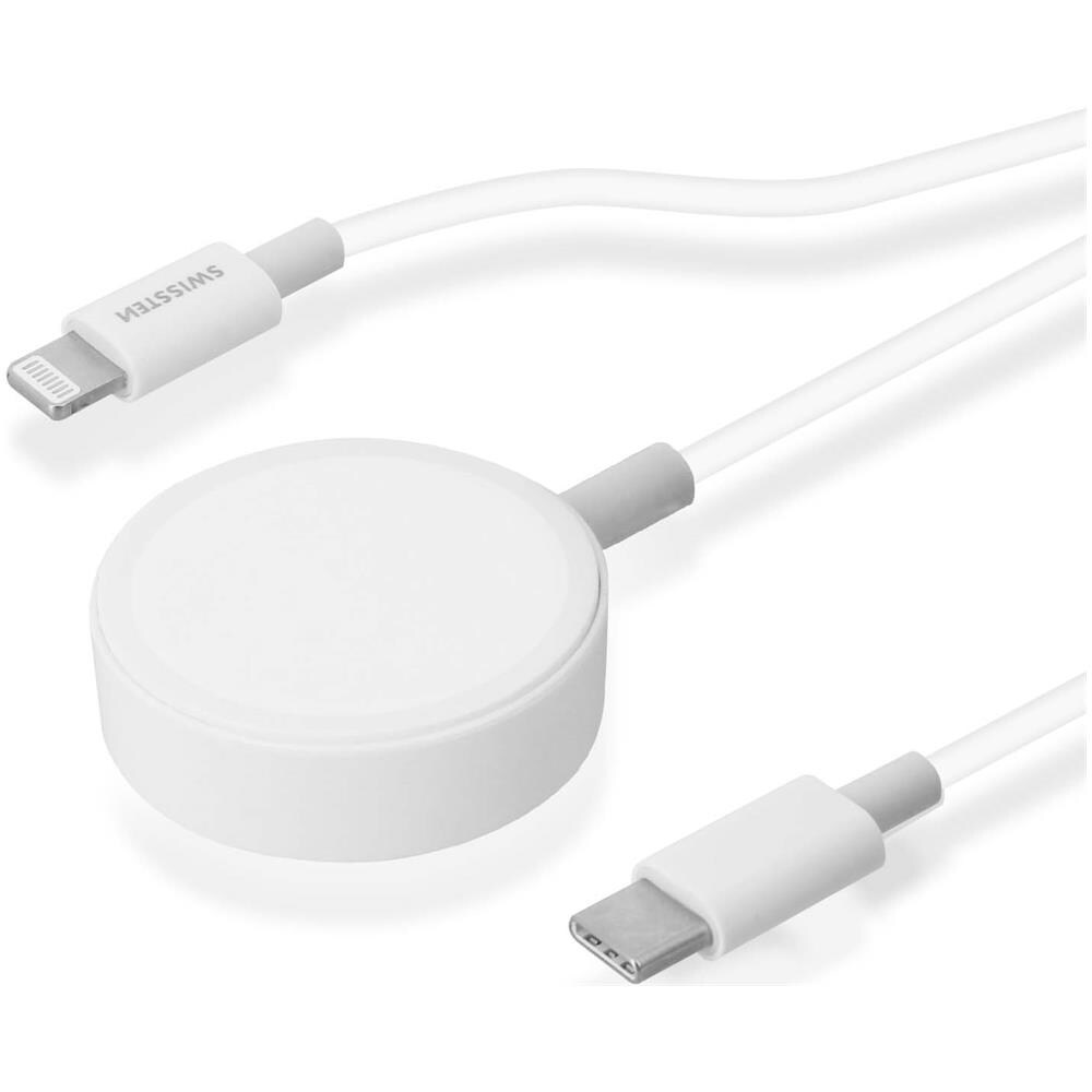 Cavo Usb-c Apple Watch, Iphone E Ipad Power Delivery Swissten 1,2m Bianco - Foto 5