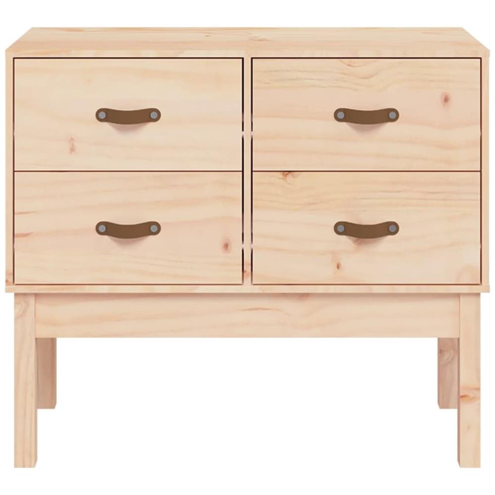 Mobile Consolle 90x40x78 Cm In Legno Massello Di Pino - Foto 3