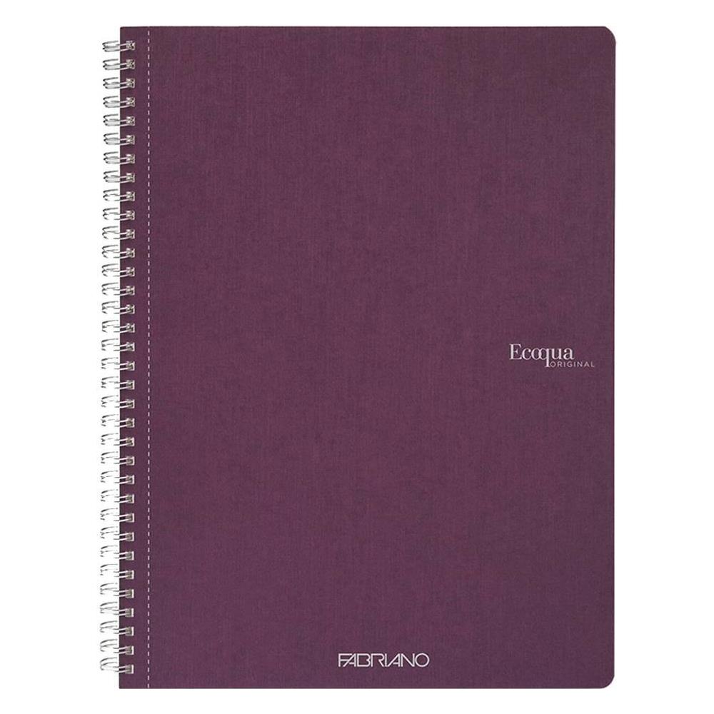 Ecoqua Quaderno Spiralato 90 Gr 210x297 Mm 70 Fogli A Quadretti 5m Viola Conf 5 Pz. - Foto 1