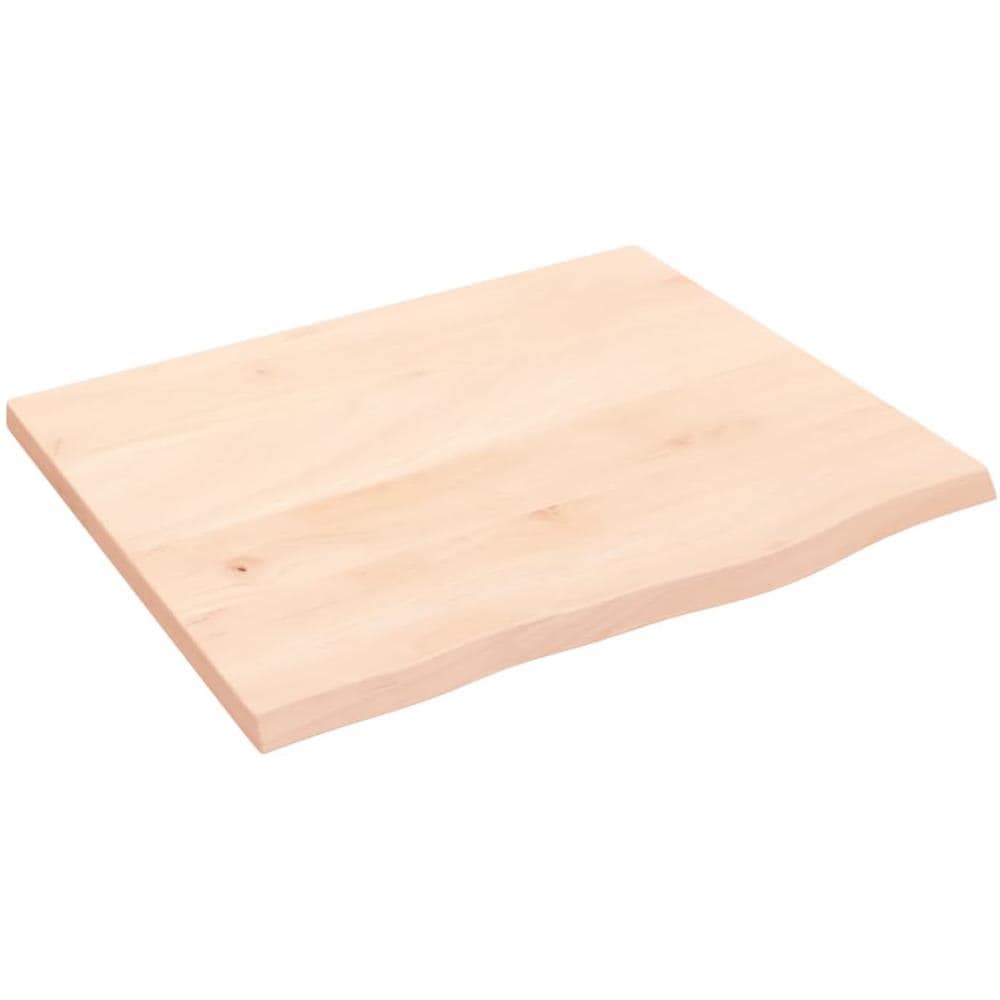 Ripiano a Parete 60x50x2 cm Legno Massello Rovere Non Trattato - Foto 1