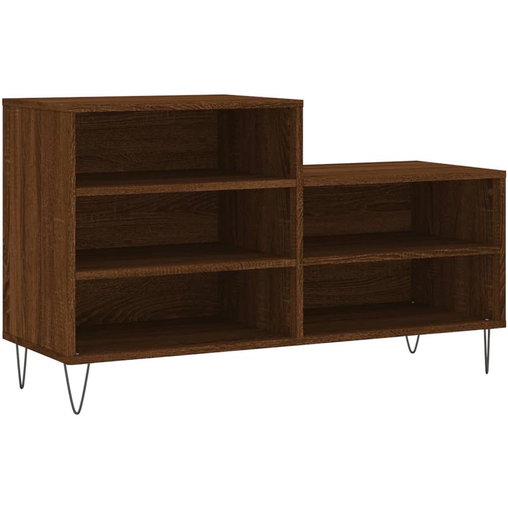 Scarpiera Rovere Marrone 102x36x60 Cm In Legno Multistrato - Foto 2