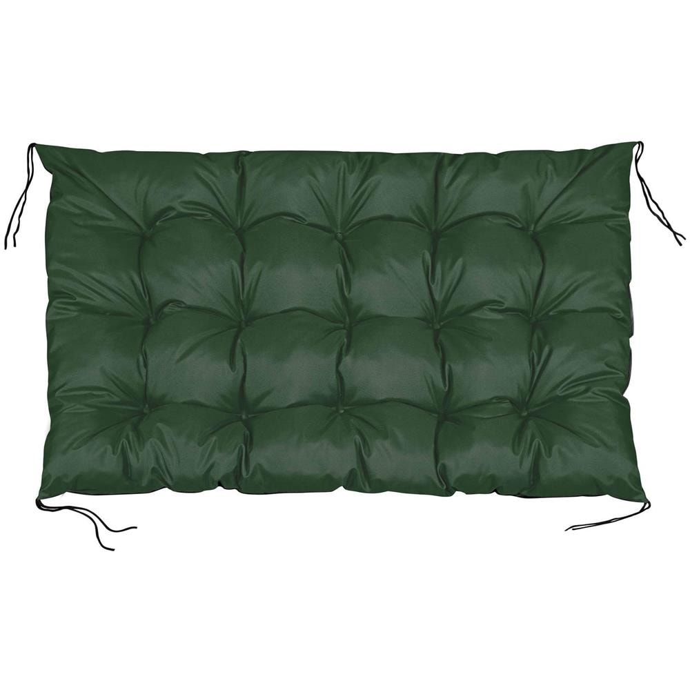 Cuscino da giardino impermeabile verde 120x80 cm per panca in pallet - Foto 1