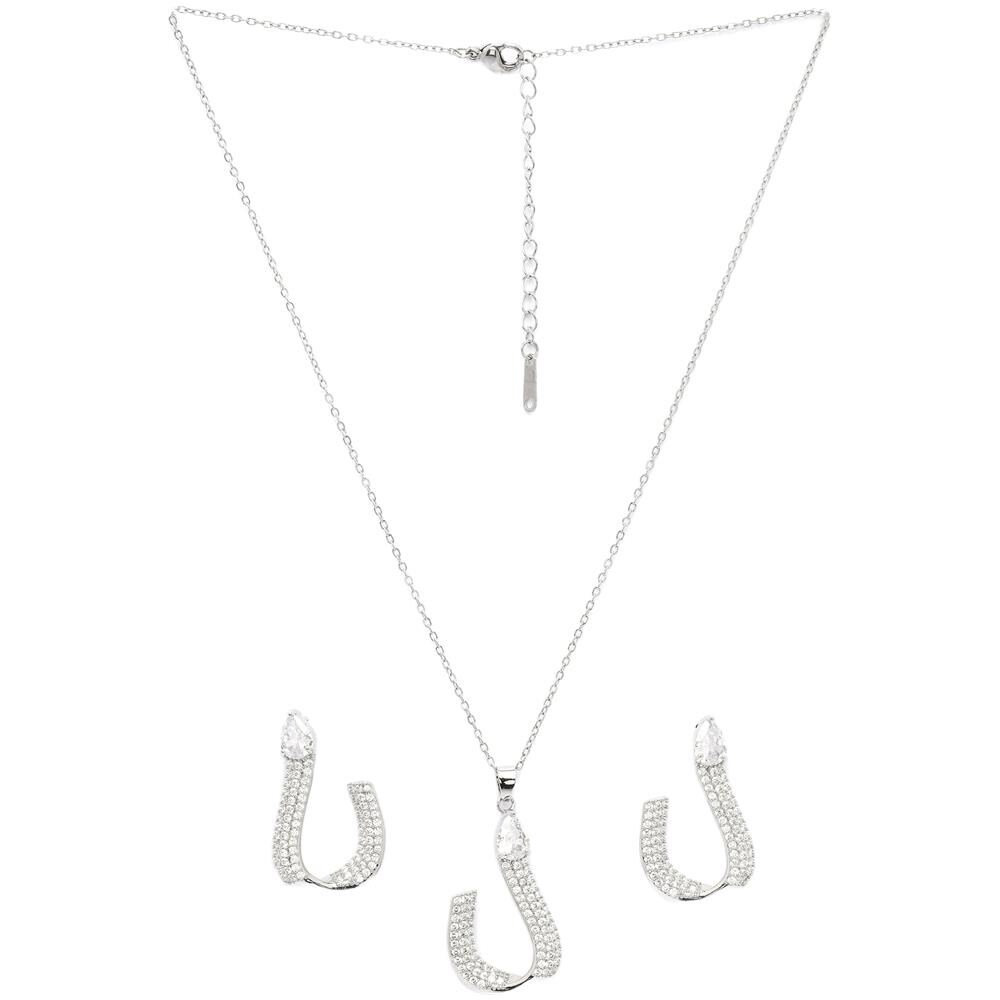 Set Orecchini e Collana Ferro di Cavallo Charme Scintillante - Foto 2