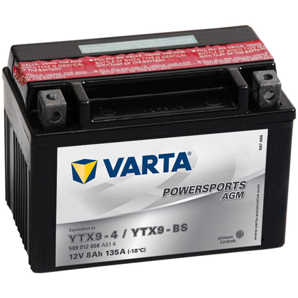 Moto Powersports Batteria AGM YTX9-4 / YTX9-BS - Foto 2